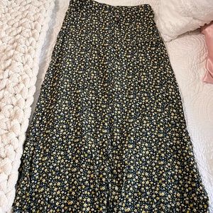 Brandy Melville long floral skirt